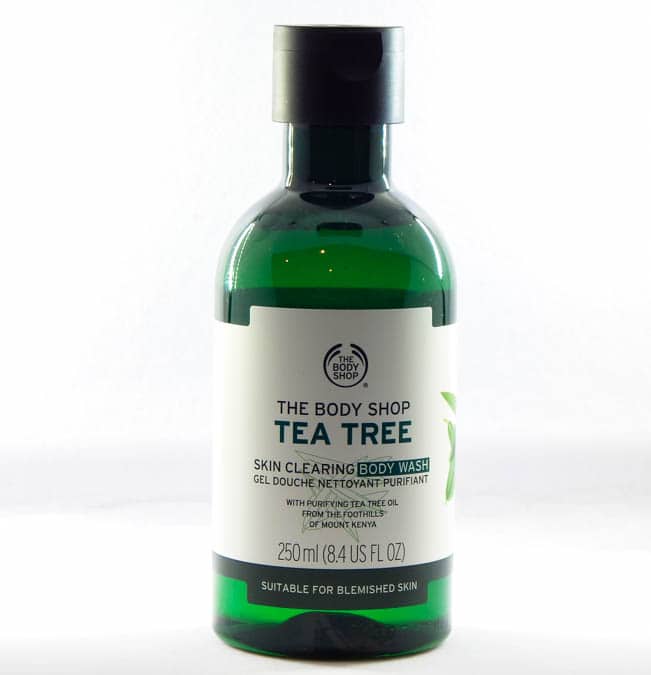 the body shop tea tree skincare body wash acne